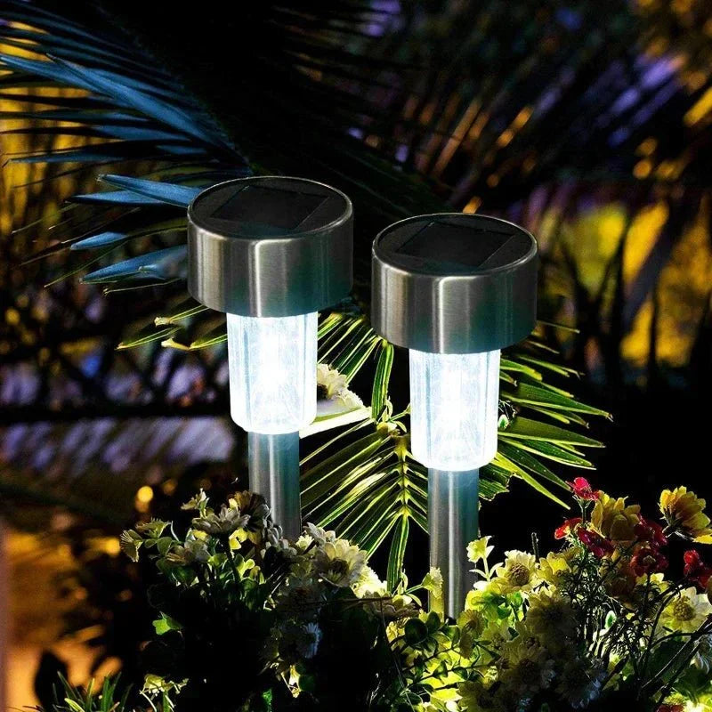 Modern Cylinder Solar LED Floor Light 1-Light