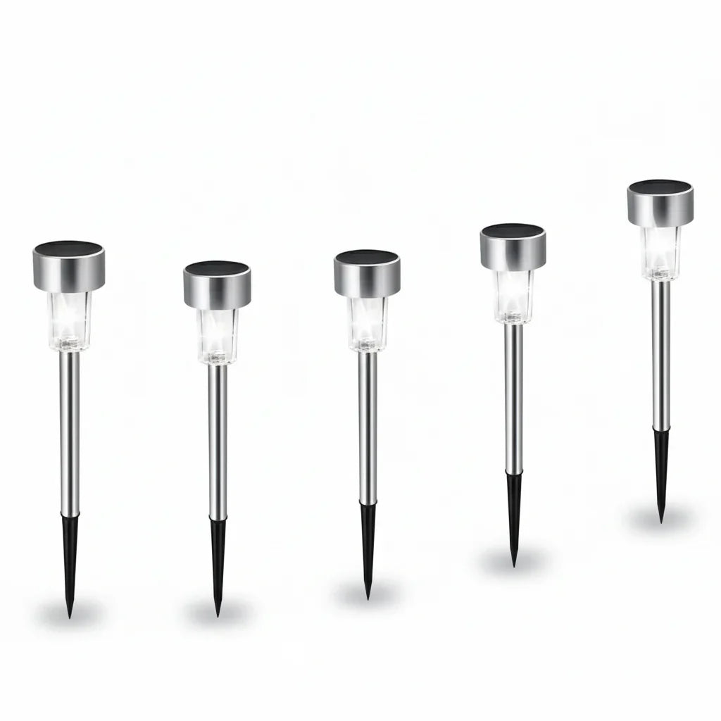 Modern Cylinder Solar LED Floor Light 1-Light