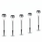 Modern Cylinder Solar LED Floor Light 1-Light
