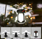 Modern Cylindrical Solar LED Camping Lantern 1-Light