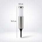 Modern Cylindrical Solar LED Garden Bollard Light 1-Light