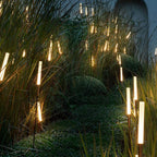 Modern Cylindrical Solar LED Garden Stake Light 1-Light