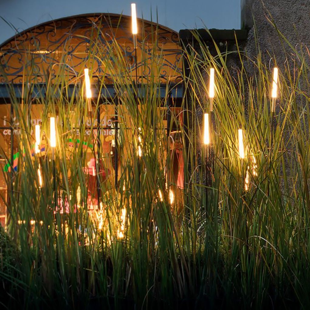 Modern Cylindrical Solar LED Garden Stake Light 1-Light