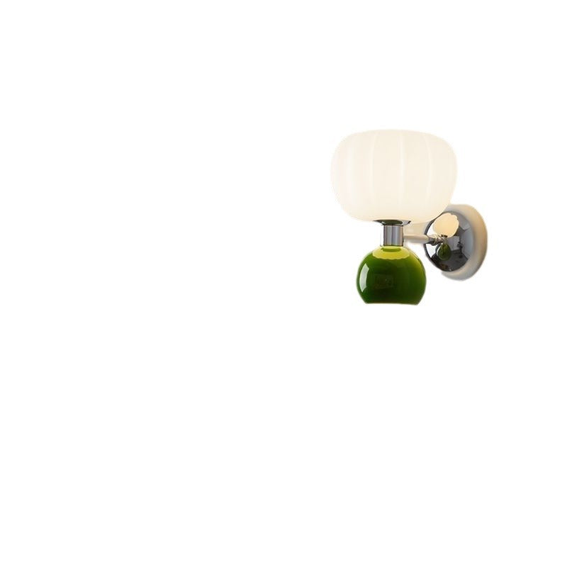 Modern Glass Globe LED Wall Light 2-Light
