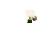 Modern Glass Globe LED Wall Light 2-Light
