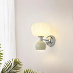 Modern Glass Globe LED Wall Light 2-Light