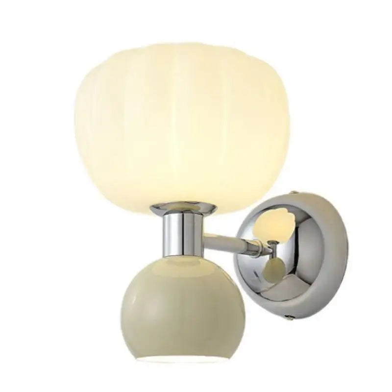 Modern Glass Globe LED Wall Light 2-Light
