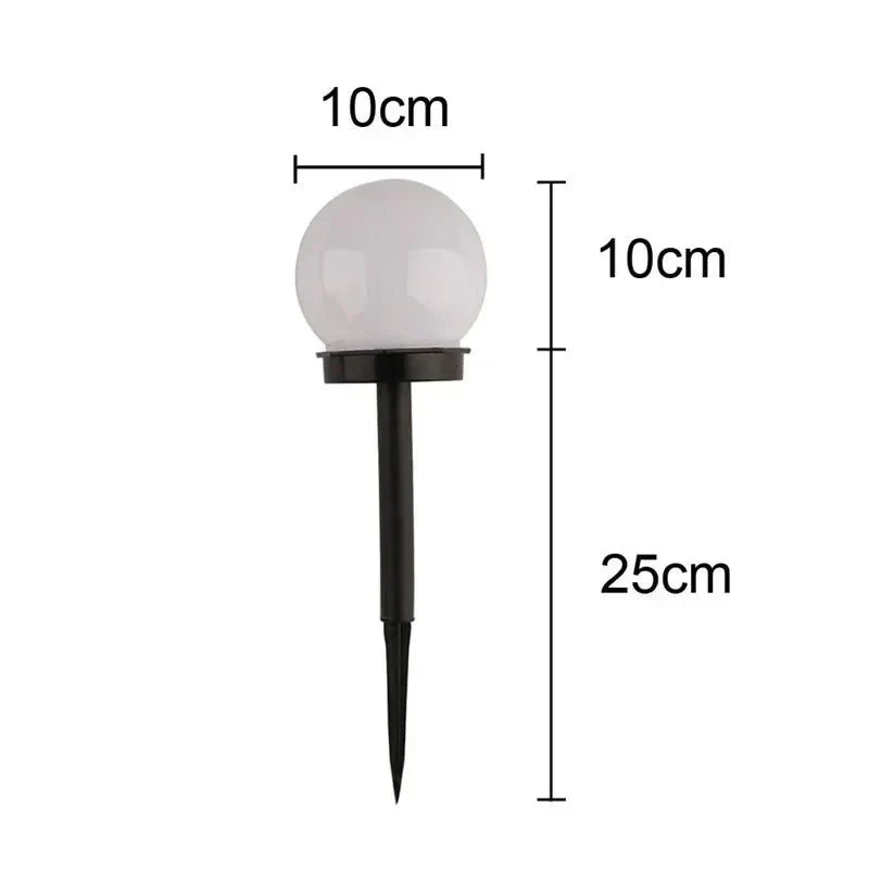 Solvieran – Modern Globe Solar LED Garden Lamp Stake