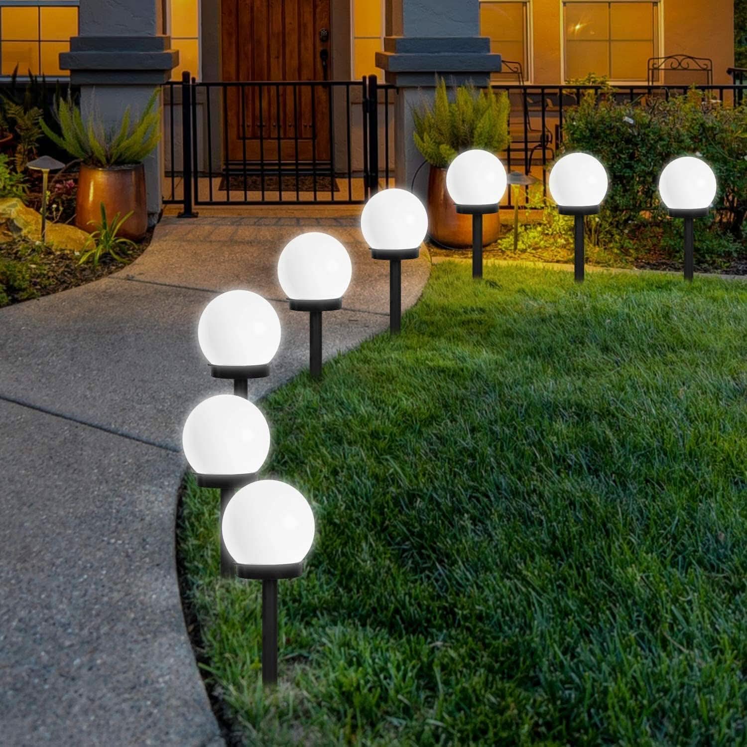 Solvieran – Modern Globe Solar LED Garden Lamp Stake