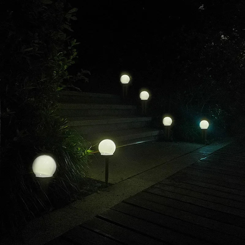 Solvieran – Modern Globe Solar LED Garden Lamp Stake