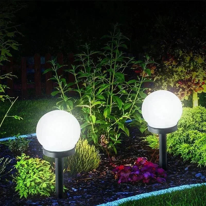 Solvieran – Modern Globe Solar LED Garden Lamp Stake