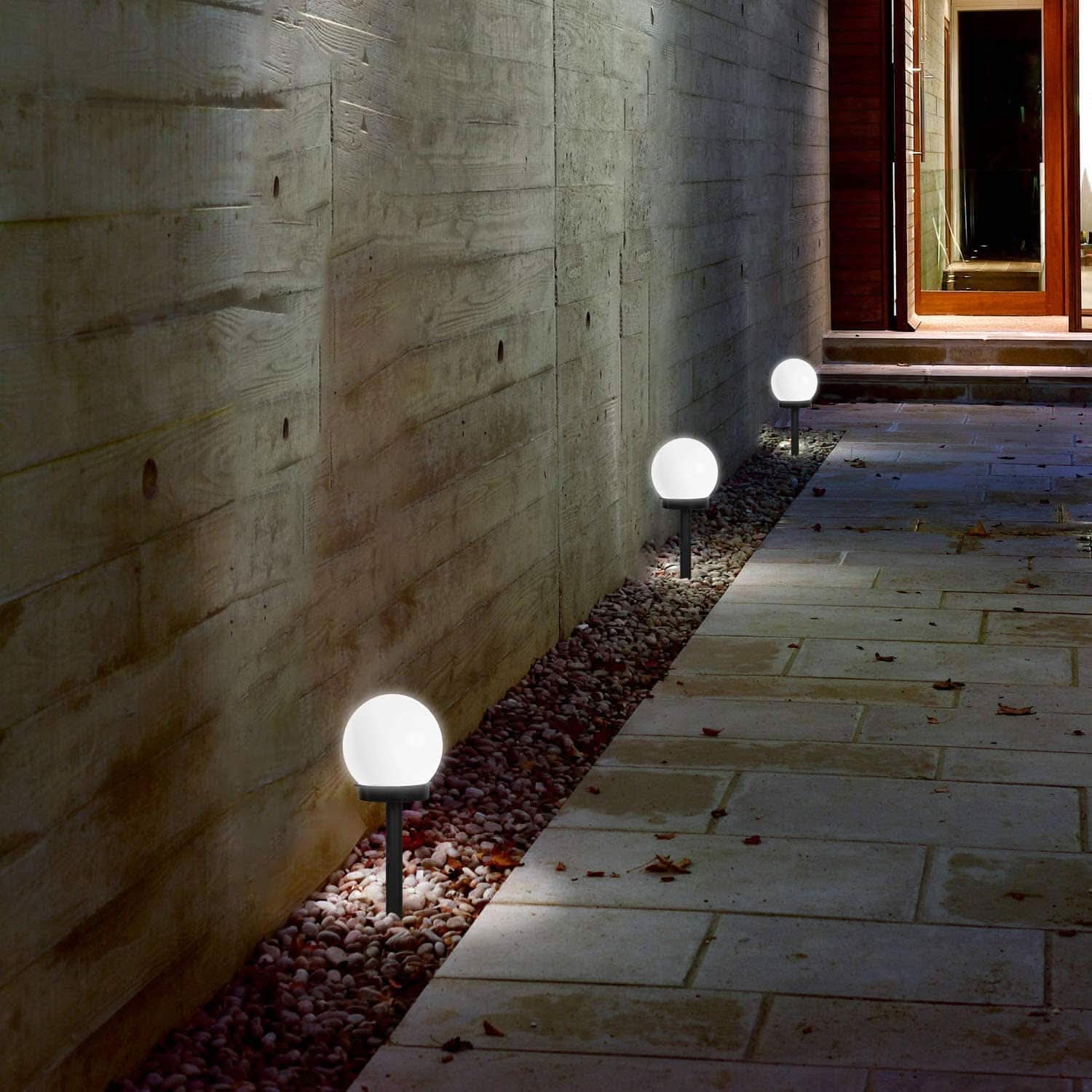 Solvieran – Modern Globe Solar LED Garden Lamp Stake