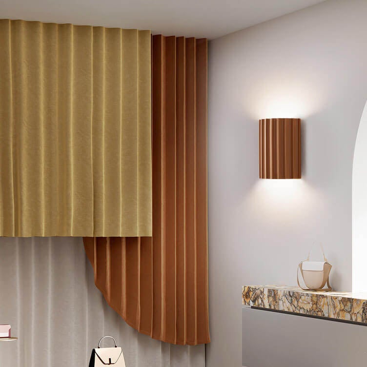 Modern Half Cylinder Wall Sconce Lamp 1-Light