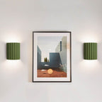 Modern Half Cylinder Wall Sconce Lamp 1-Light