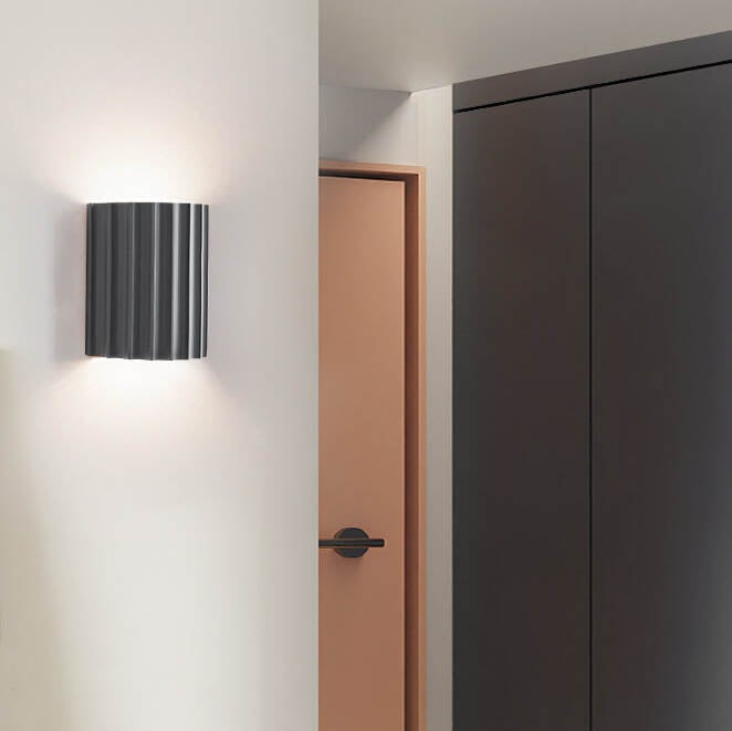 Modern Half Cylinder Wall Sconce Lamp 1-Light