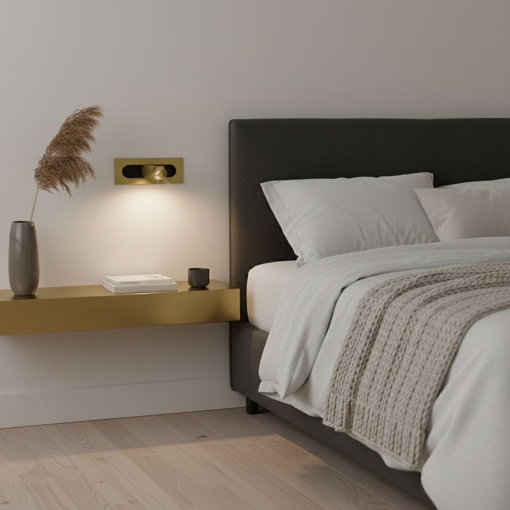 Modern Recessed Rectangular Adjustable LED Wall Sconce 1-Light
