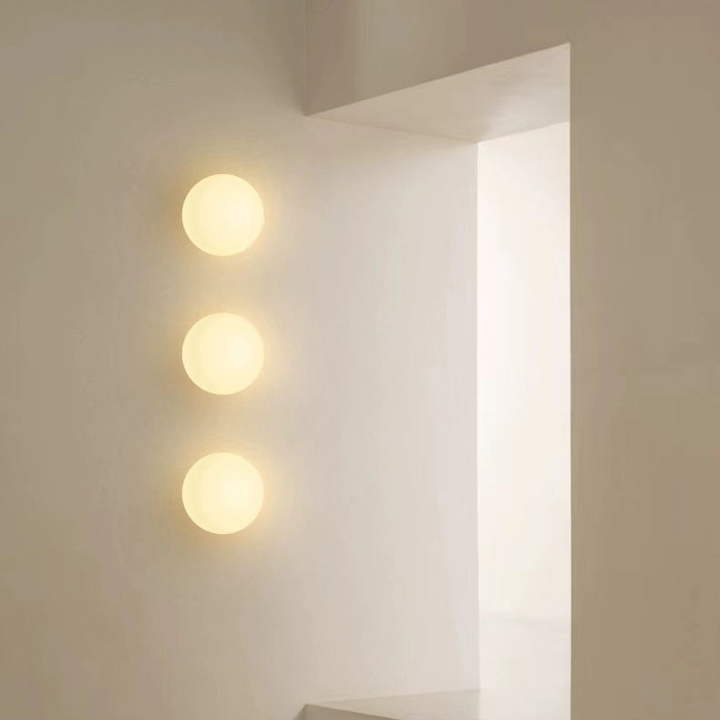 Modern Minimalist Glass Globe Wall Sconce Lamp 1-Light