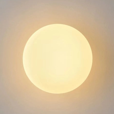 Modern Minimalist Glass Globe Wall Sconce Lamp 1-Light
