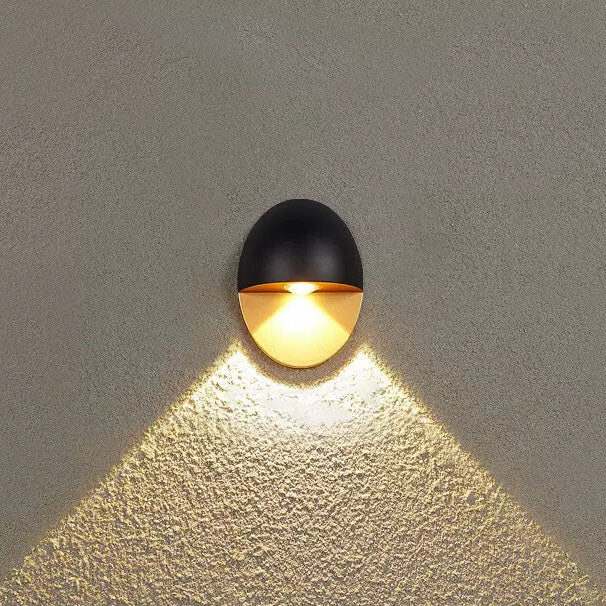 Velaron – Modern Oval LED Outdoor Wall Lamp