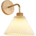 Modern Minimalist Pleated Cone Wall Sconce Lamp 1-Light