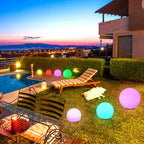 Modern Minimalist Solar Globe LED Outdoor Light 1-Light