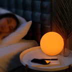 Modern Minimalist Solar Globe LED Outdoor Light 1-Light