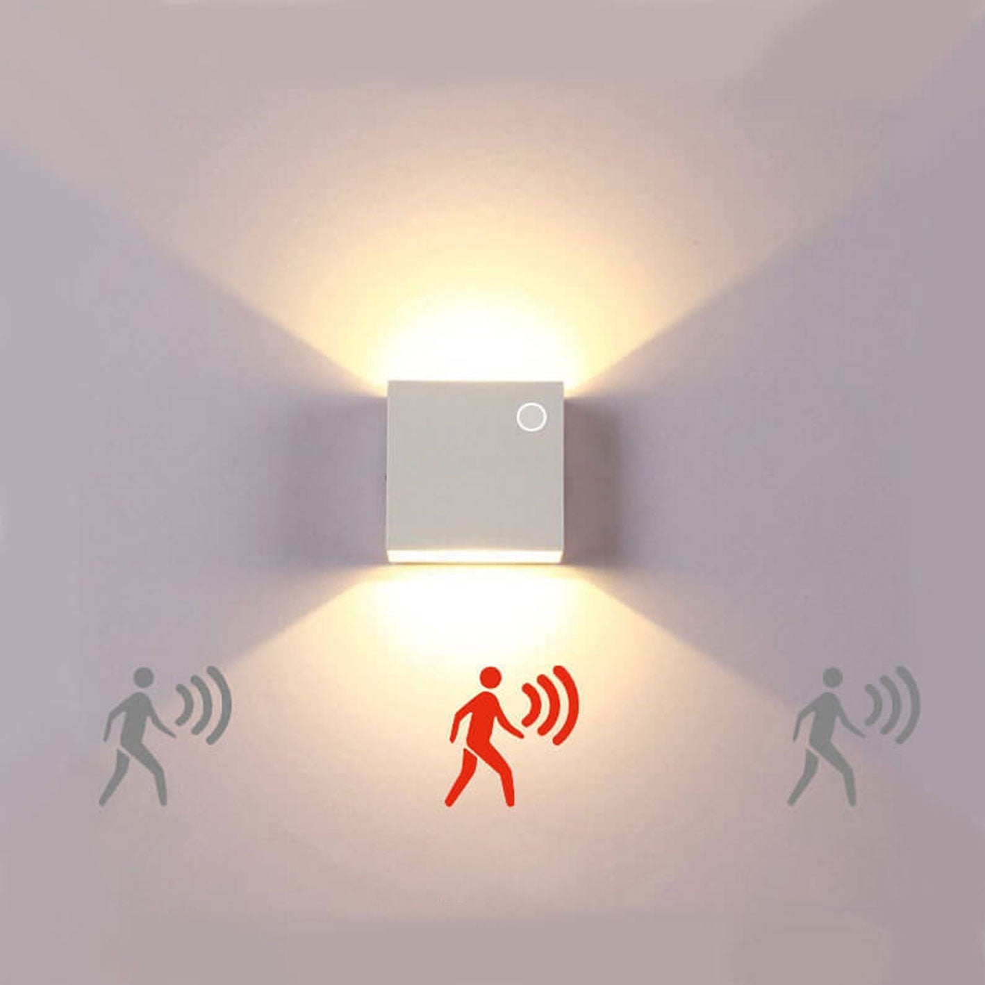 Modern Minimalist Square LED Wall Sconce Lamp 1-Light