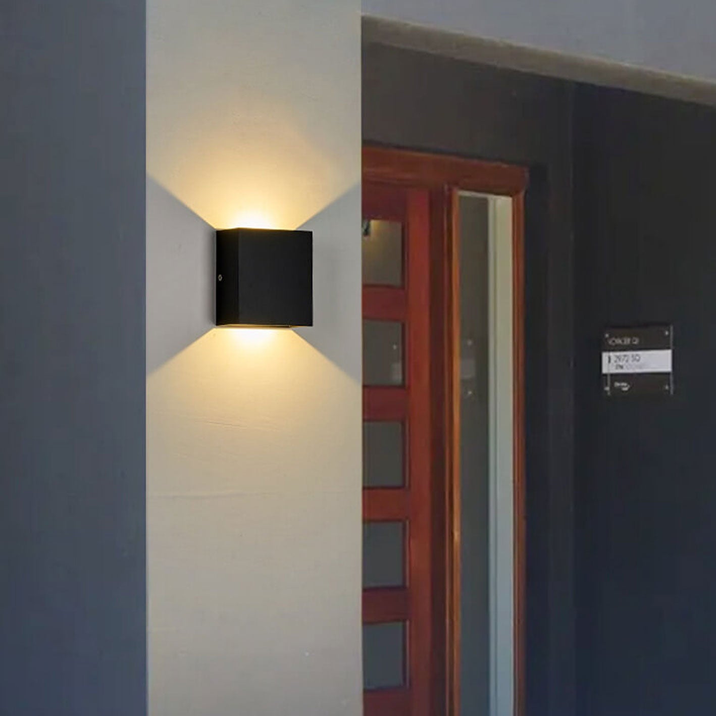 Modern Minimalist Square LED Wall Sconce Lamp 1-Light
