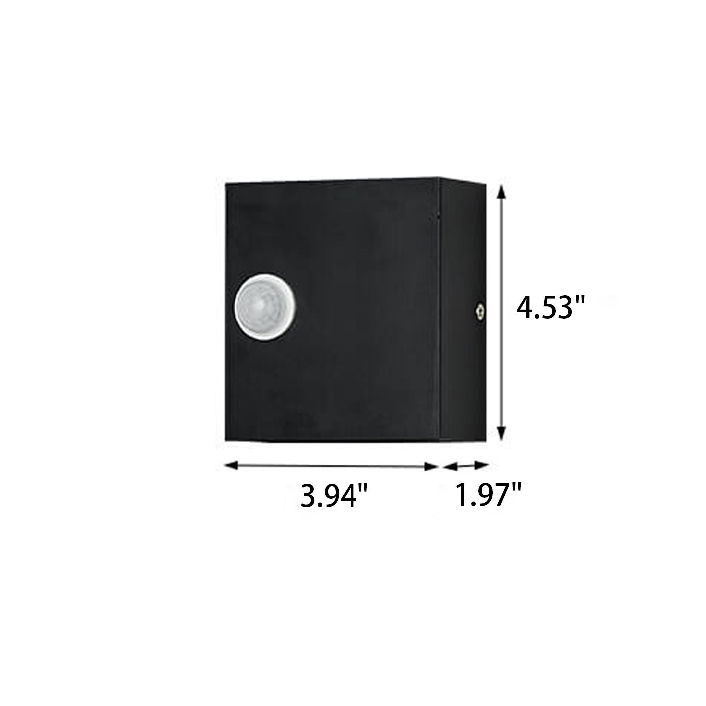Modern Minimalist Square LED Wall Sconce Lamp 1-Light