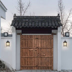 Modern Pavilion 1-Light LED Solar Wall Sconce Lamp