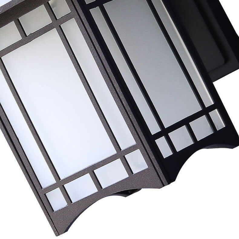 Modern Pavilion 1-Light LED Solar Wall Sconce Lamp