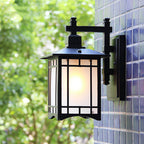 Modern Pavilion 1-Light LED Solar Wall Sconce Lamp