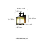 Modern Pavilion 1-Light LED Solar Wall Sconce Lamp