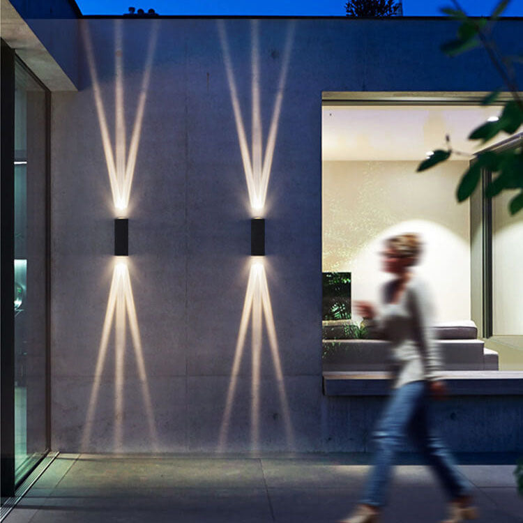 Mareldo - Modern Rectangular LED Wall Lamp with 2 Light Points