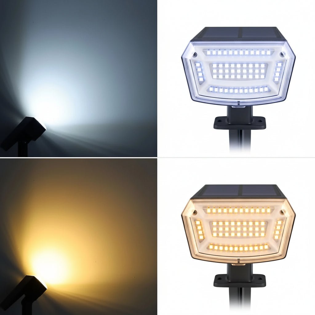 Modern Rectangular Solar LED Floodlight 1-Light