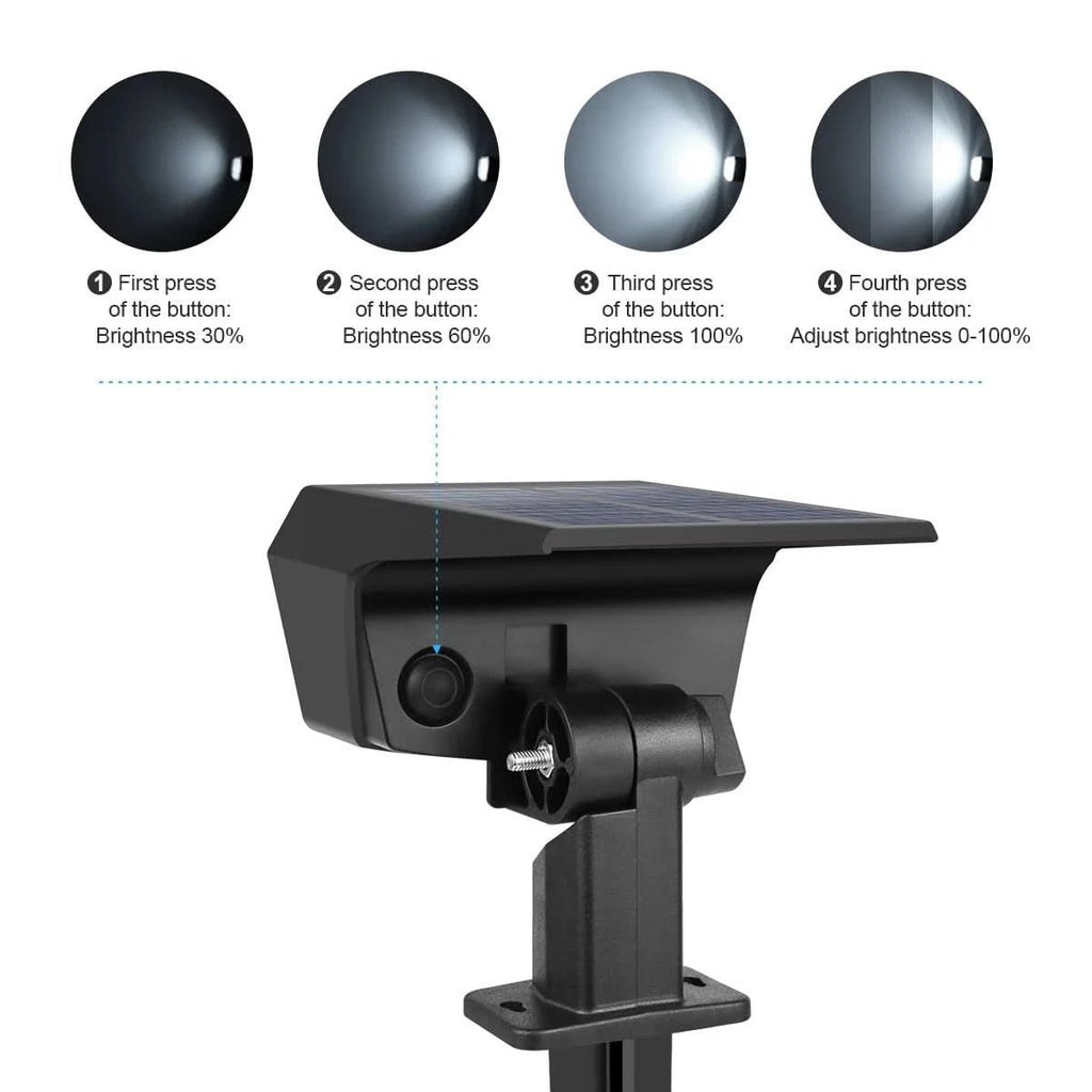 Modern Rectangular Solar LED Floodlight 1-Light