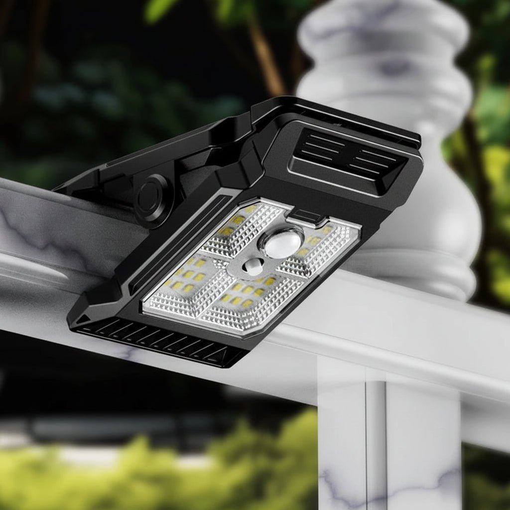 Modern Rectangular Solar LED Motion Sensor Wall Light 1-Light
