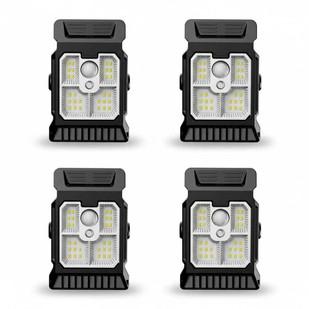 Modern Rectangular Solar LED Motion Sensor Wall Light 1-Light
