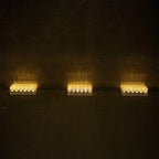 Modern Rectangular Solar LED Outdoor Brick Light 1-Light