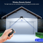 Modern Rectangular Solar LED Security Floodlight 3-Light
