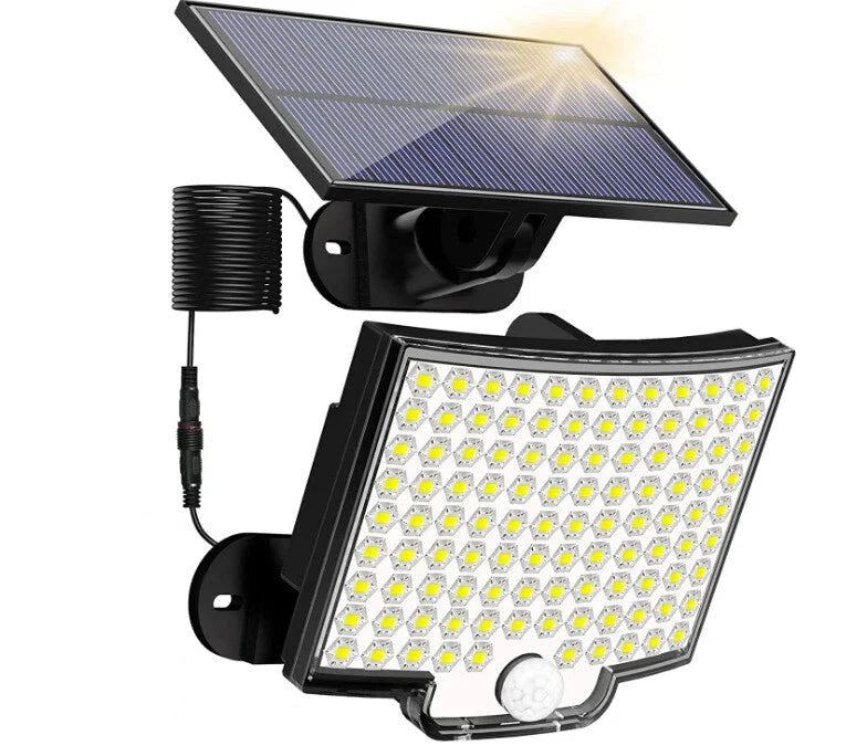 Modern Rectangular Solar LED Security Wall Light 1-Light