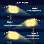 Modern Rectangular Solar LED Spot Light 1-Light