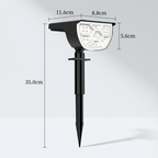 Modern Rectangular Solar LED Spot Light 1-Light
