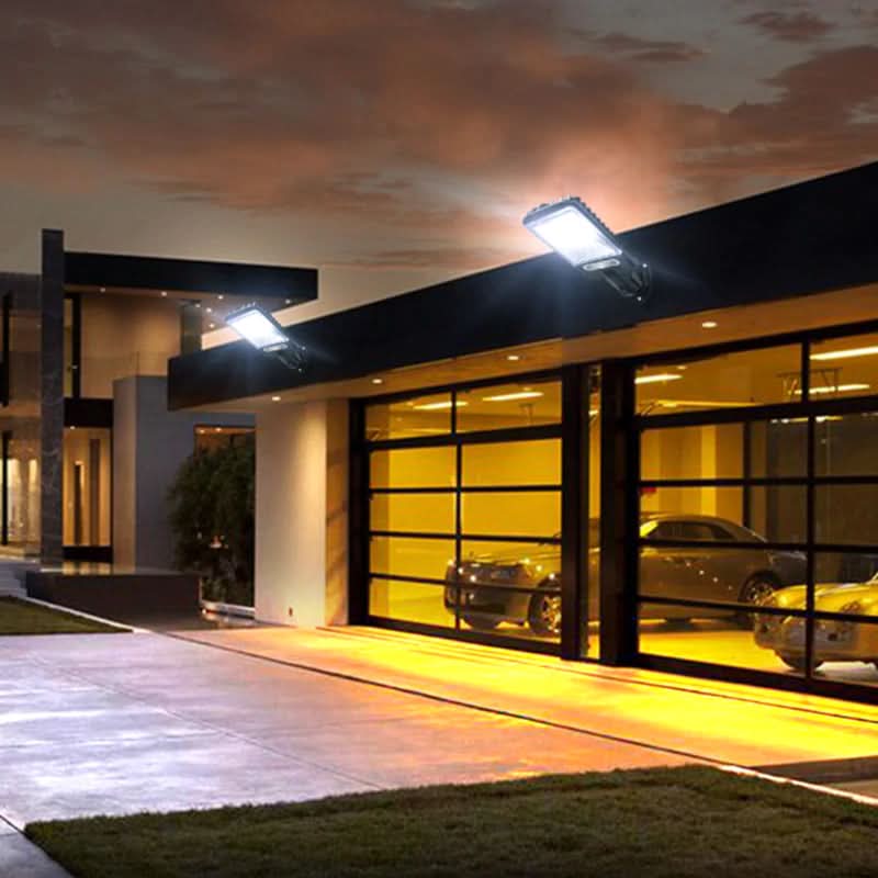 Modern Rectangular Solar LED Spotlight 2-Light