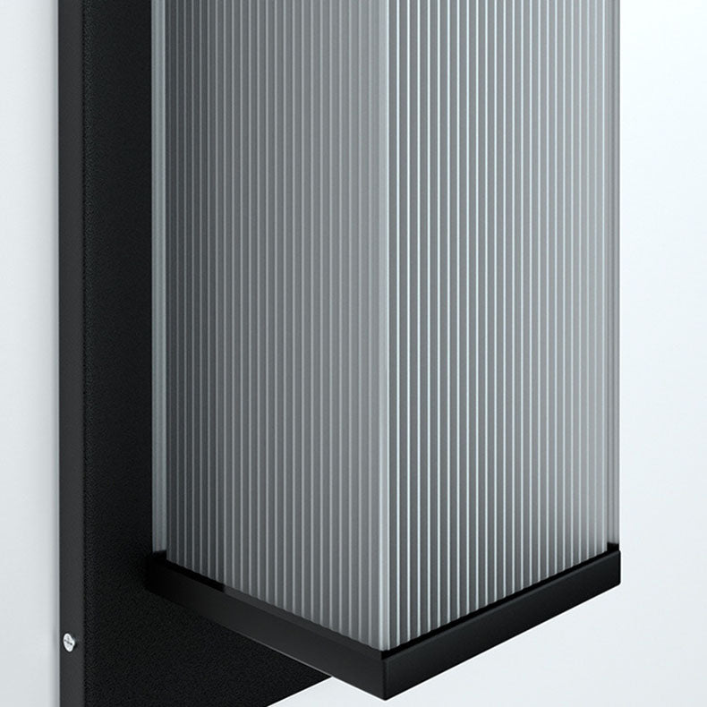 Modern Rectangular Solar LED Wall Sconce 1-Light