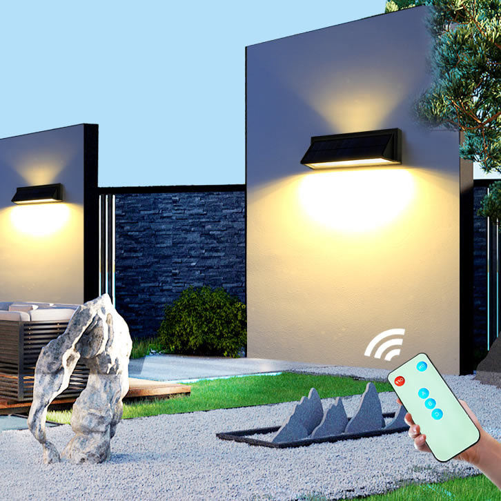 Modern Rectangular Solar Wall LED Sconce 1-Light