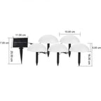 Modern Round Solar LED Garden Light 5-Light