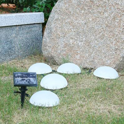 Modern Round Solar LED Garden Light 5-Light