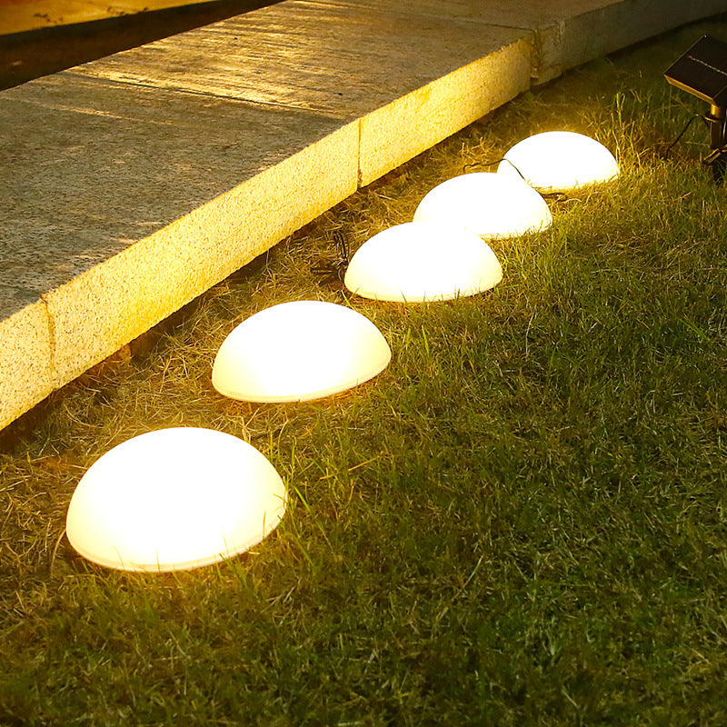 Modern Round Solar LED Garden Light 5-Light