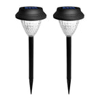 Modern Round Solar LED Garden Stake Light 1-Light